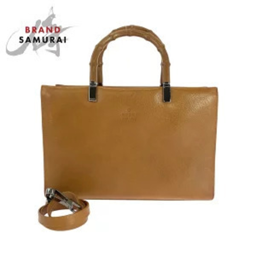 Gucci Bamboo Brown Camel Brown Leather Handbag Shoulder Bag